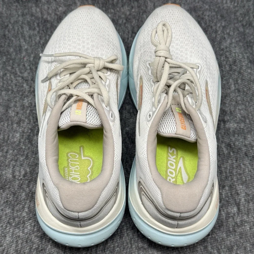 Brooks Glycerin 21 Coconut Aqua Running Shoes Women's Size 9.5